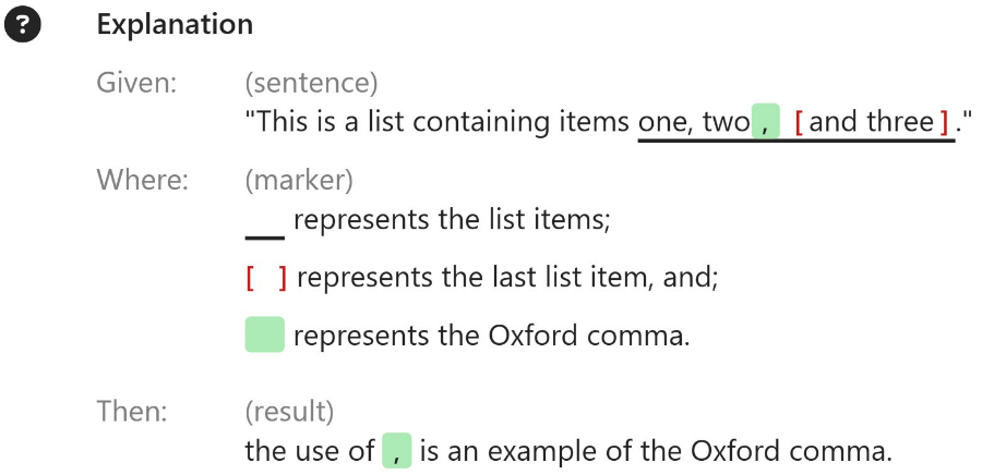 Explanation of Oxford Comma